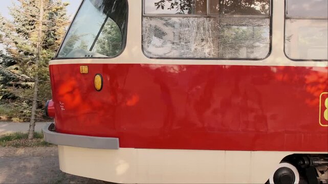 A stylish and reliable retro tram, once an integral part of the urban landscape, still looking stunning today.