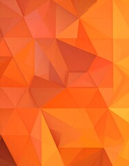 Abstract orange and red geometric triangular shapes create a dynamic pattern