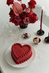 wedding cake with roses