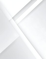 Abstract white geometric shapes create a modern and clean design