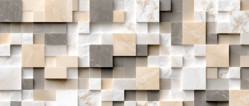 Mosaic tiles in various colors for wall decoration in kitchens and bathrooms showcasing ceramic textures and designs