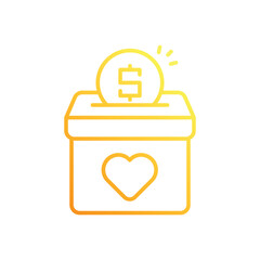 Donation Box vector icon