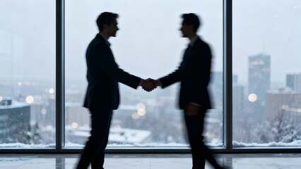 Fototapeta premium business people shaking hands