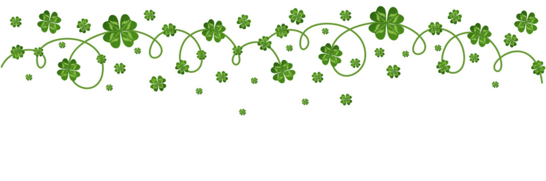 Clover leaf illustration vector design for St. Patrick's Day