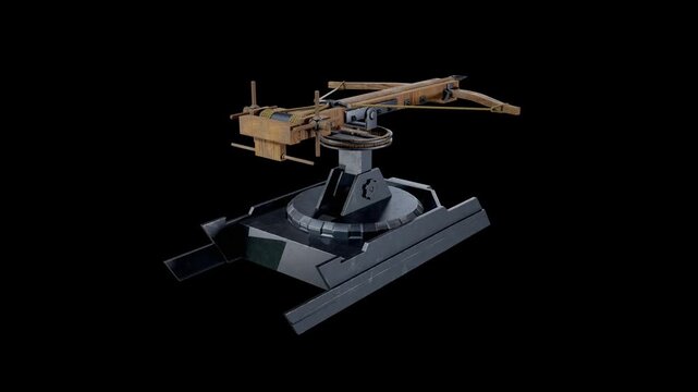 Ballista Medieval Crossbow Machine &ndash; High-Quality 3D Visualization of Ancient War Technology and Siege Tools