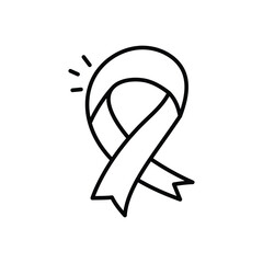 Charity Ribbon vector icon
