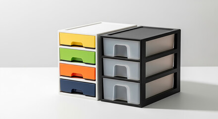 Modern Small Plastic Storage Drawers for Office and Craft Organization