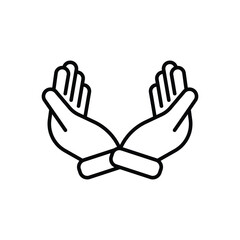 Caring Hand vector icon