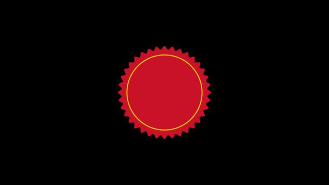 Dicount sale badge animation video