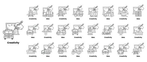 Fototapeta premium Creativity is the concept of this image