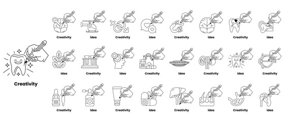 Obraz premium Creativity is the theme of this image