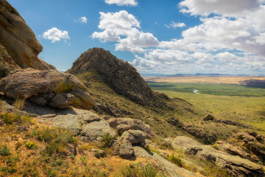 Nature of Eastern Siberia. Ubsunur basin. Republic of Tuva. Russia