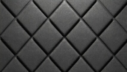 Obraz premium Elegant Black Quilted Leather Texture