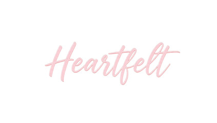 Fototapeta premium Elegant Heartfelt Script Word