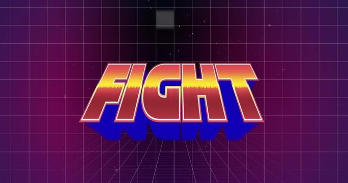 Start text and futuristic background