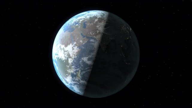 Location and map of Thailand on the surface of the earth at night.