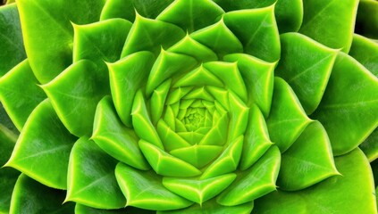 Obraz premium Green Succulent Plant Close-Up