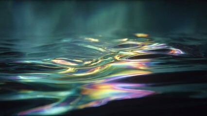 Obraz premium Iridescent Water Surface