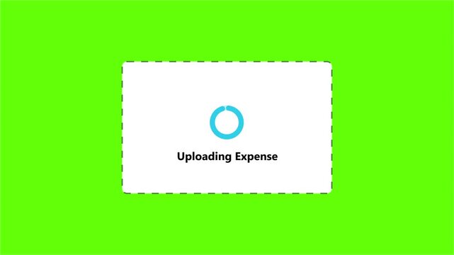 Expense Automation Workflow Animation Showing Receipt Upload, Data Processing, and Approval System