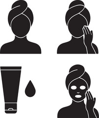 Minimalist black and white depiction of a smartphone with a flat bottom edge