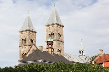View of the cathedral of Viborg in Denmark