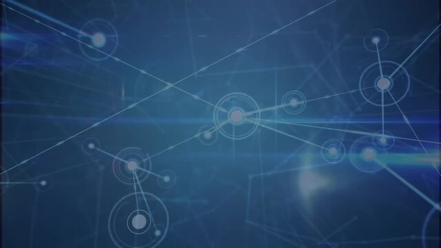 - computer-generated and focuses on a global network of connections