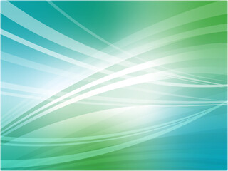 Fresh blue and green abstract wave pattern background material