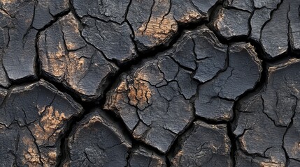 Close-Up of Distressed Rustic Barnwood Background with Antique Weathered Surface and Cracked Texture