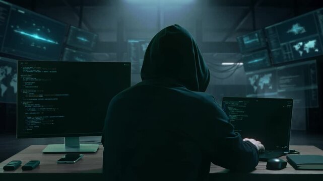 Cybertech Command Hub, Sophisticated Covert Control Space With Multiple Digital Interfaces And Maps