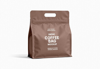 Coffee Pouch Mockup with Handle