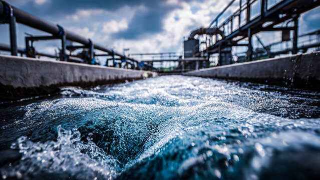 Station d'&eacute;puration pour traitement des eaux us&eacute;es