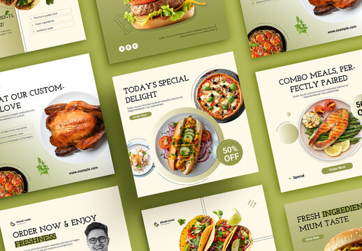 Fast Food Social Media Post Template