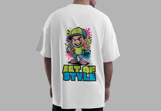 Playful Street Art Kid Drawing Tshirt Design
