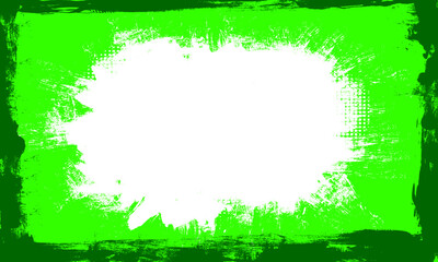 green brush watercolor ink banner panel grunge graphic artistic design abstract background