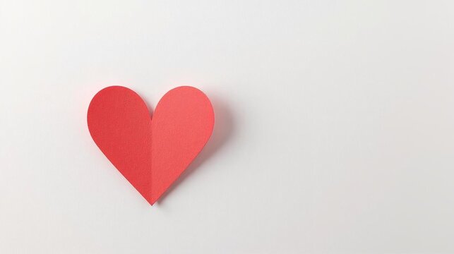 Red hears background, paper cut romantic concept, top view. Beautiful cute hearts flat lay composition. Valentines Day greeting card concept. Mothers Day anniversary design