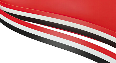 Abstract Red, White, and Black Stripes