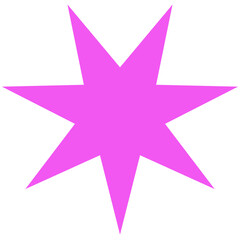 Pink Eight-Point Star