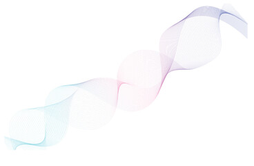 Smooth abstract background featuring a colorful blue smoke wave with flowing motion and digital light curves in a swirling vector art design