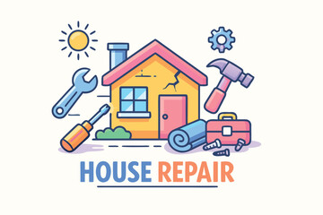 Fototapeta premium Reliable House Repair Services You Can Trust