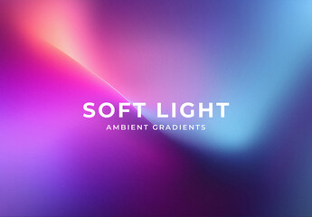 Abstract Soft Light Gradient Backgrounds
