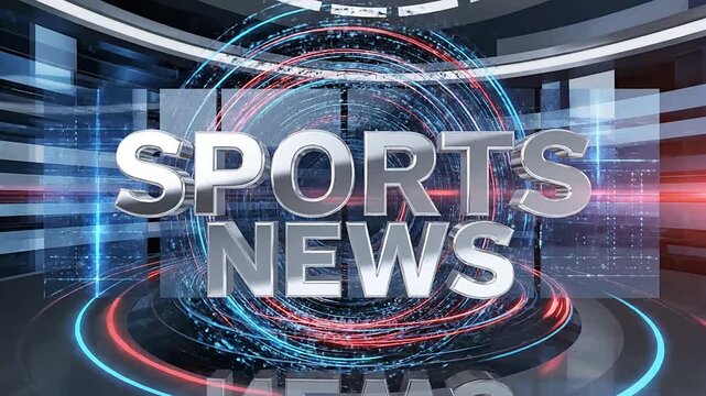 Intro to Sports News Broadcast Studio with Modern Technology and Global Network Coverage