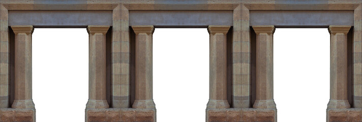 On the streets in Catalonia, public places. Elements of architectural decorations of buildings, doorways and arches, plaster moldings and patterns.  © Kozlik_mozlik