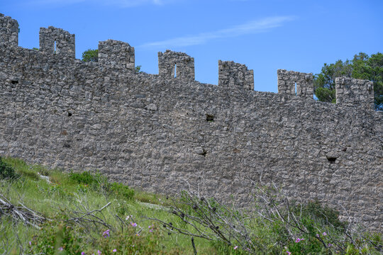 The Wall of Ostrica (Bedem Grebastica) in Croatia