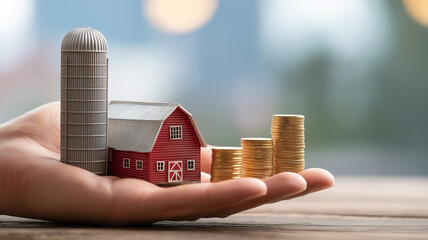 Agricultural Investment and Farm Income Concept  