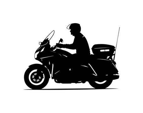 Motorcycle Silhouette Rider Adventure Travel