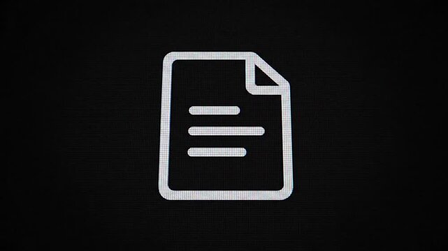 digital document corruption, data loss, file error, glitch effect, black background