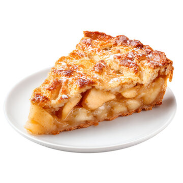 apple pie on white plate