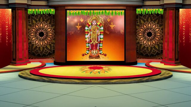 Sacred Virtual Stage for Thiruppavai Devotional Celebrations