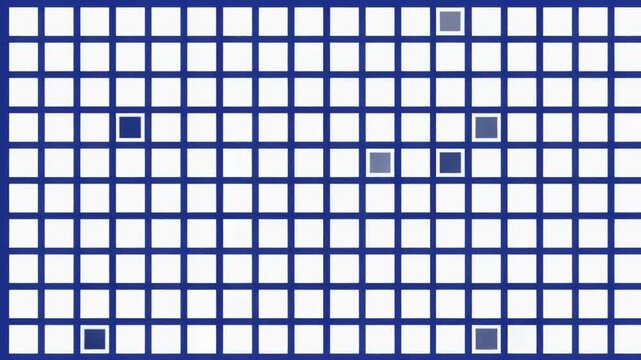 Abstract Digital Grid Background with Animated Square Tiles