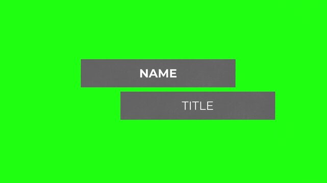 Professional Lower Third Glassmorphism Bar for News and Social Media